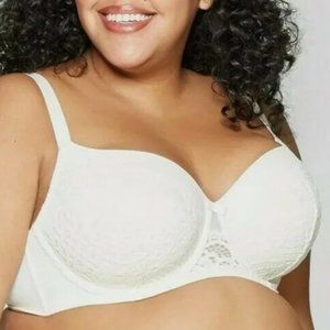 Auden Women's Lace Gesso White Underwire Bra
